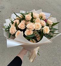 Букет Кремовые розы Латте в Почепском